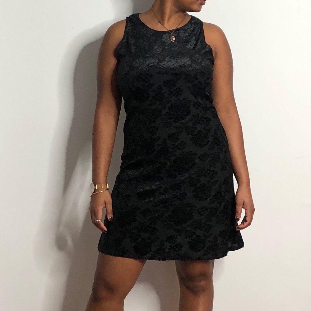 90s Vintage Floral Mini Dress